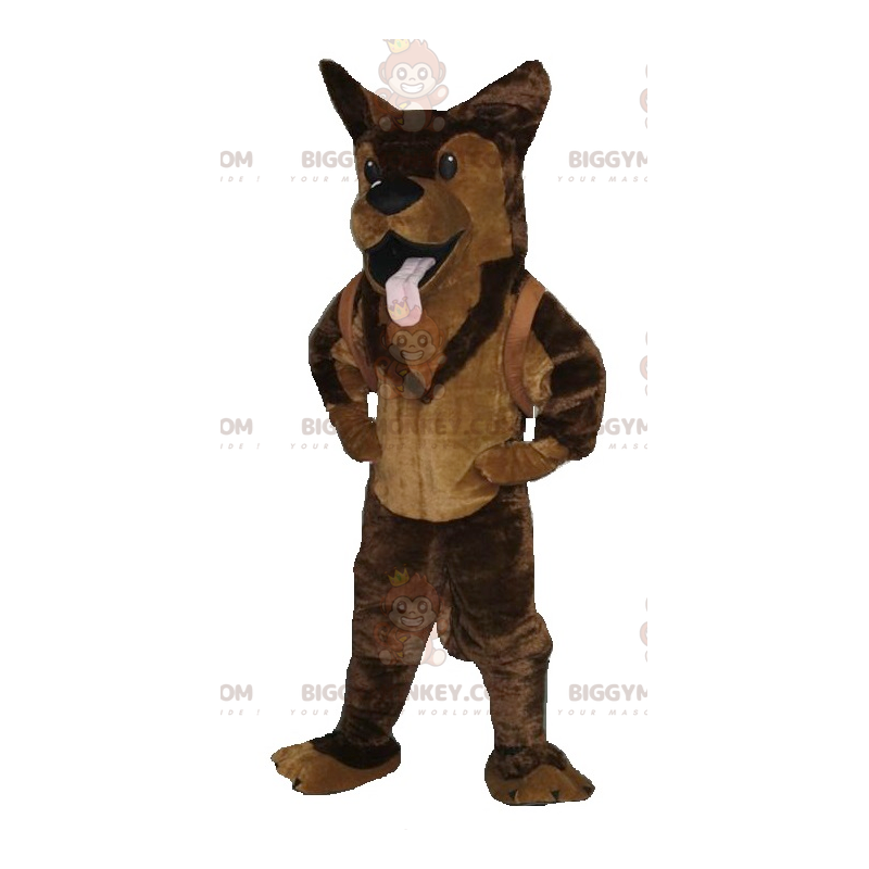 Brown Dog German Shepherd BIGGYMONKEY™ Mascot Costume -