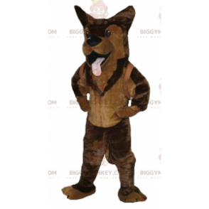 Bruine hond Duitse herder BIGGYMONKEY™ mascottekostuum -