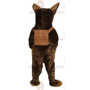 Traje de mascote de cão marrom pastor alemão BIGGYMONKEY™ –