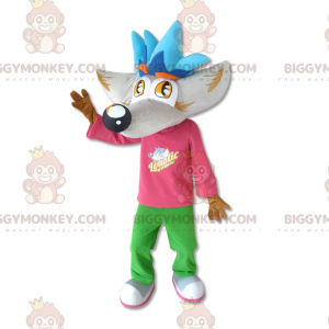 Giant Wolf Big Head BIGGYMONKEY™ Mascot Costume –