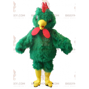 Costume della mascotte del gallo verde gigante BIGGYMONKEY™ -