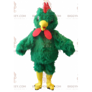 Costume de mascotte BIGGYMONKEY™ de coq vert géant -