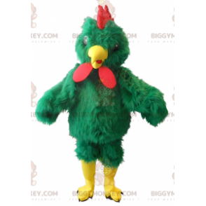Giant Green Rooster BIGGYMONKEY™ maskottiasu - Biggymonkey.com