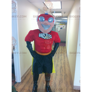 Disfraz de mascota de superhéroe BIGGYMONKEY™ con máscara