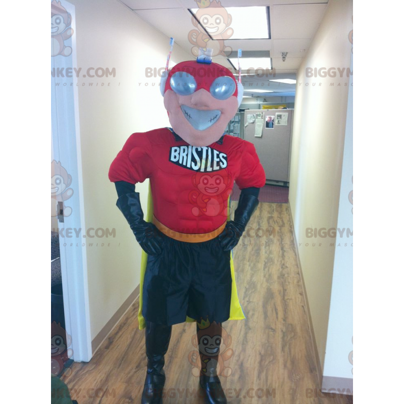 BIGGYMONKEY™ Superhero Mascot Costume with Futuristic Mask –