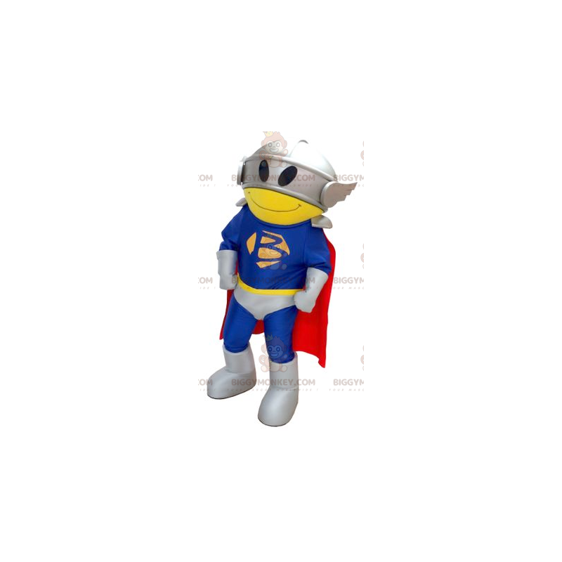 Traje de mascote de super-herói BIGGYMONKEY™ com capa e