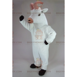 Disfraz de mascota Cabra Cabri blanca BIGGYMONKEY™ -