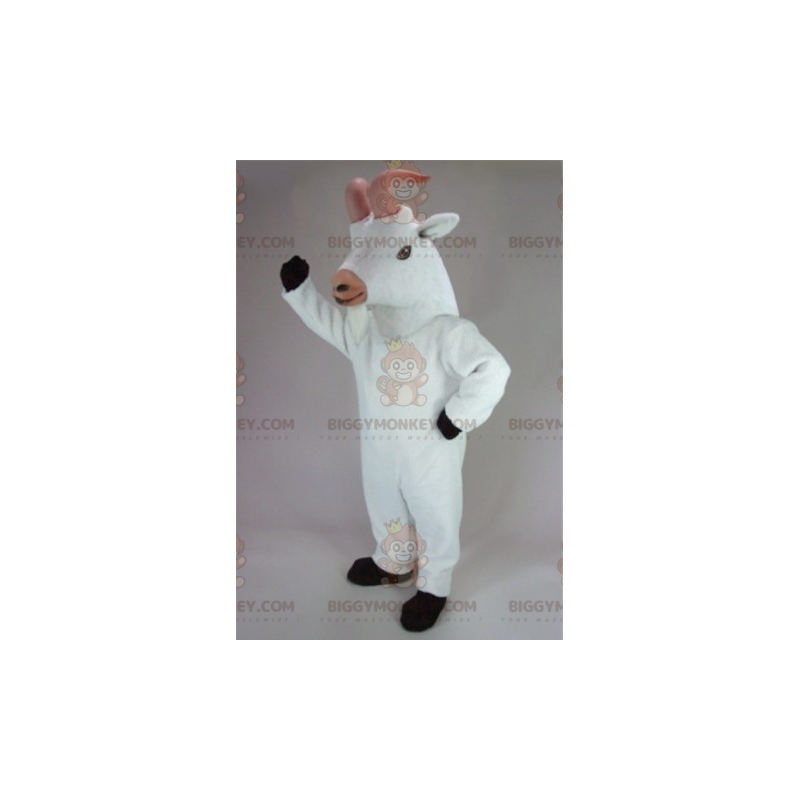 White Cabri Goat BIGGYMONKEY™ Mascot Costume – Biggymonkey.com