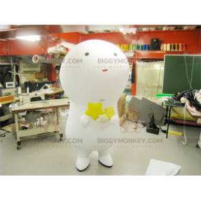 Giant Light Bulb White Fat Man BIGGYMONKEY™ Mascot Costume -