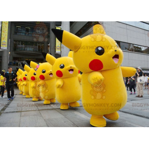 Beroemd stripfiguur Pikachu BIGGYMONKEY™ mascottekostuum -