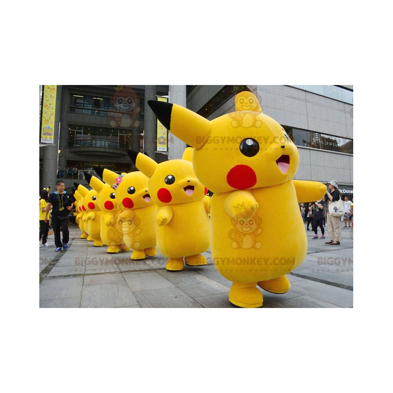 Beroemd stripfiguur Pikachu BIGGYMONKEY™ mascottekostuum -