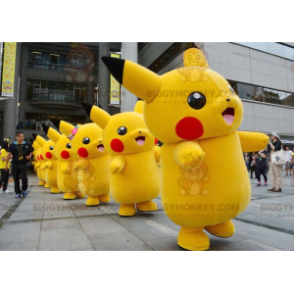 Beroemd stripfiguur Pikachu BIGGYMONKEY™ mascottekostuum -