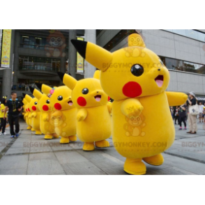 Den berömda seriefiguren Pikachu BIGGYMONKEY™ maskotdräkt -
