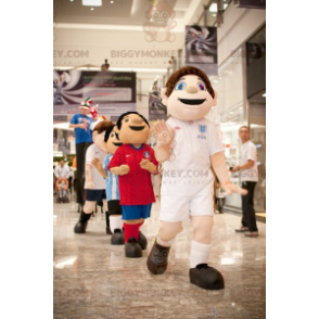 Blue Eyed Boy BIGGYMONKEY™ Mascot Costume In Sportswear -