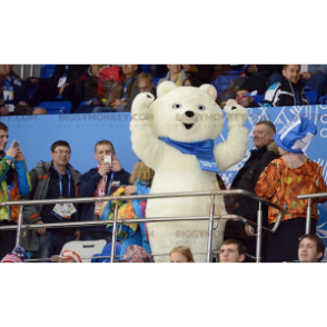 Disfraz de mascota de oso polar White Bear BIGGYMONKEY™ con