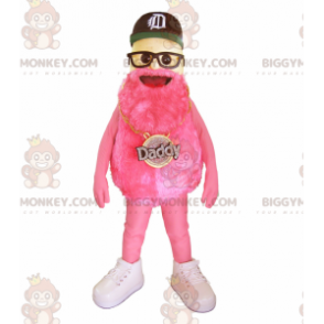 Costume da mascotte uomo barbuto BIGGYMONKEY™ del famoso