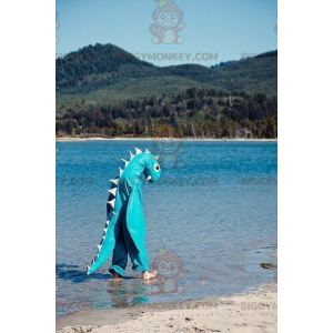 Traje de mascote do monstro azul do lago Ness BIGGYMONKEY™ –