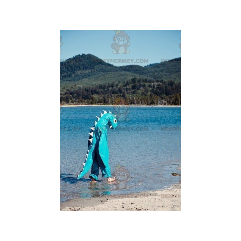 Kostium maskotki z Loch Ness Monster Blue Dragon BIGGYMONKEY™ -