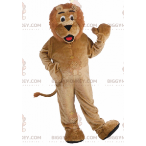 Costume de mascotte BIGGYMONKEY™ de lion marron entièrement