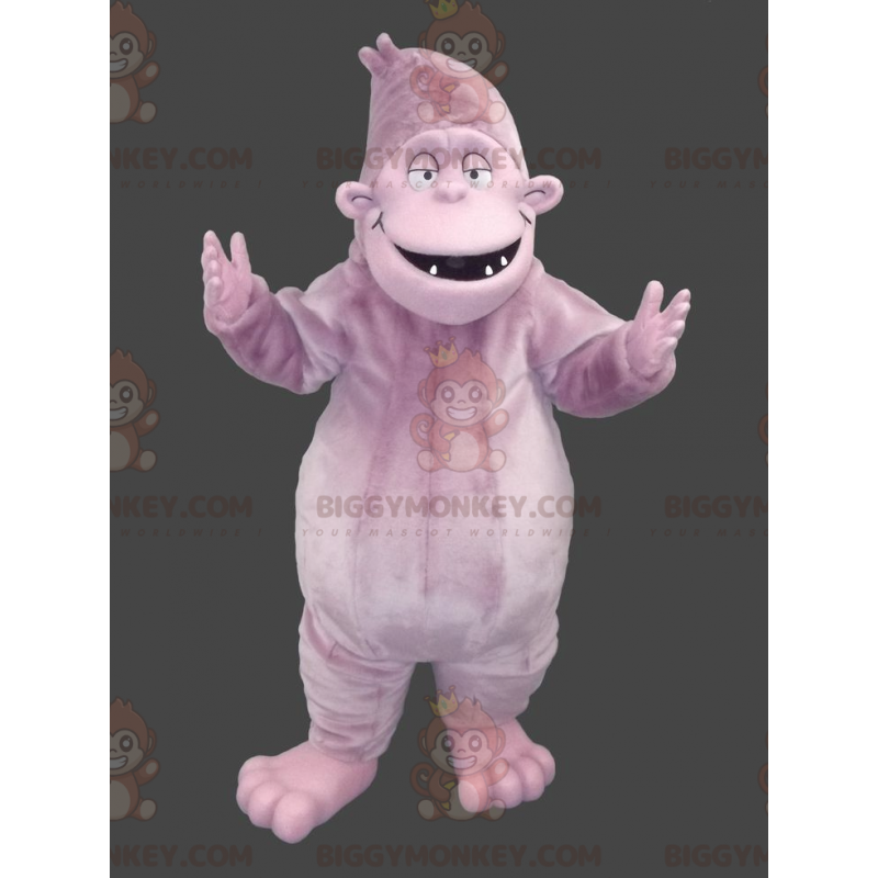 Costume de mascotte BIGGYMONKEY™ de gorille mauve de yéti