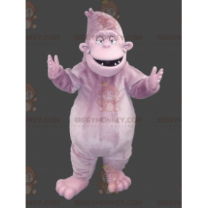 Costume de mascotte BIGGYMONKEY™ de gorille mauve de yéti