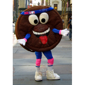 Costume da mascotte Oreo Round Chocolate Cake BIGGYMONKEY™ -