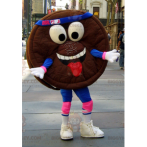 Costume da mascotte Oreo Round Chocolate Cake BIGGYMONKEY™ -