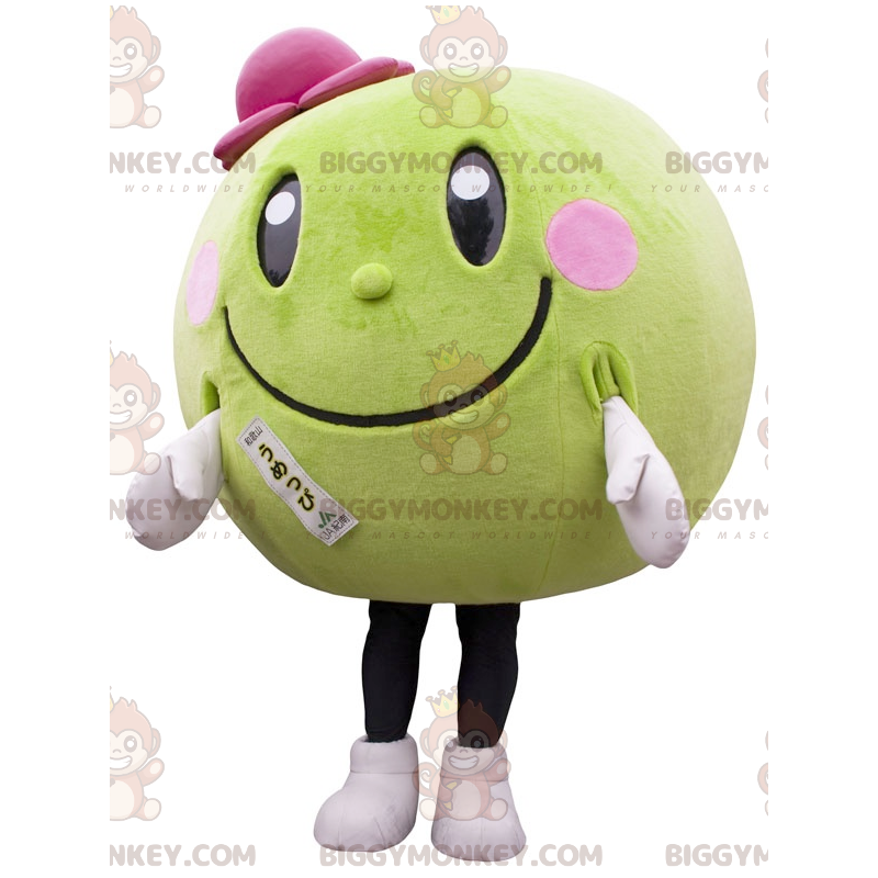 Costume da mascotte BIGGYMONKEY™ verde tondo melone anguria -