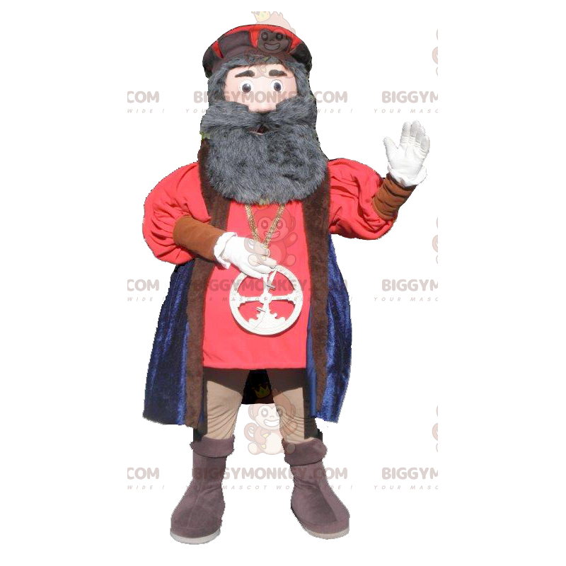 Medieval Bearded Man BIGGYMONKEY™ Mascot Costume –