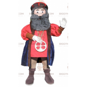 Traje de mascote de homem barbudo medieval BIGGYMONKEY™ –