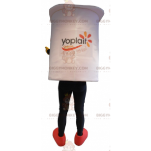 Costume da mascotte Giant White Yogurt Pot BIGGYMONKEY™ -