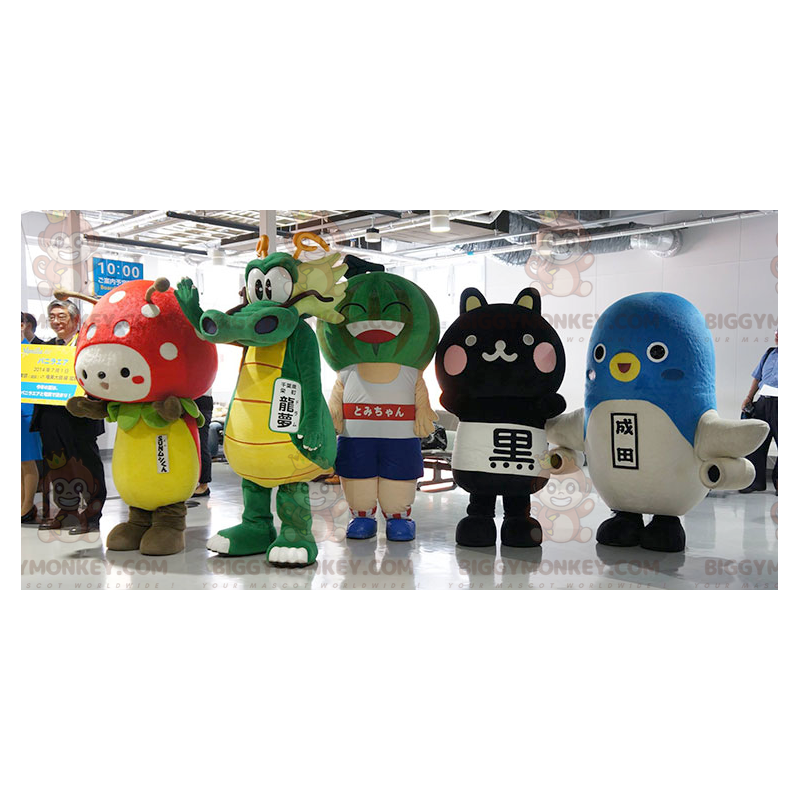 4 mascote de videogame de mangá japonês do BIGGYMONKEY™ –