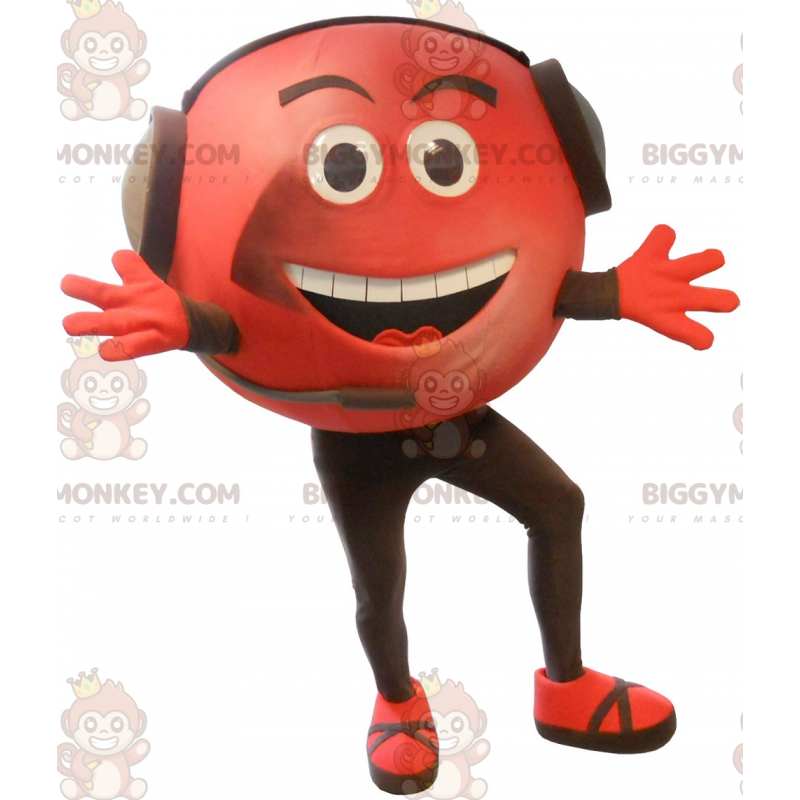 Costume de mascotte BIGGYMONKEY™ de grosse tête rouge géante -