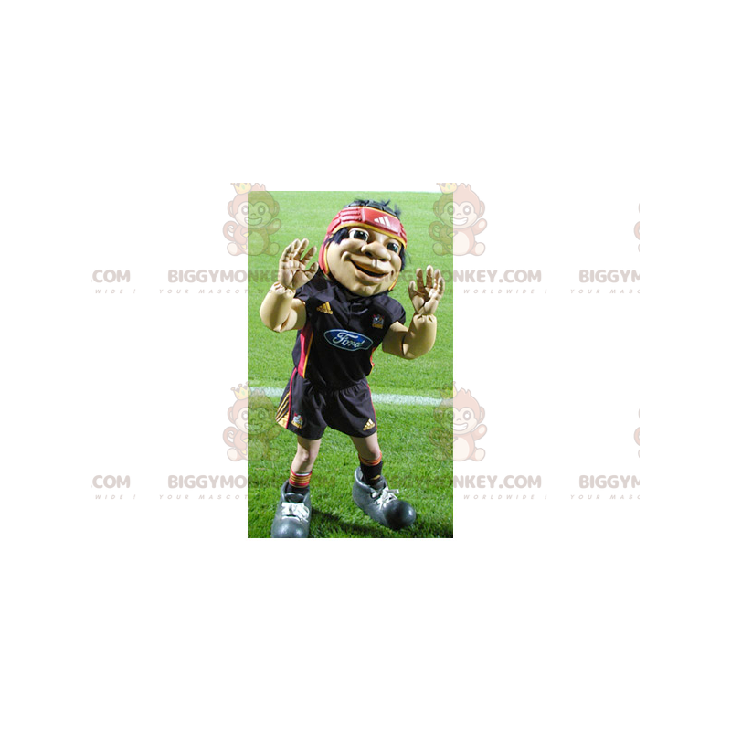 Disfraz de mascota Rugby Man Sportsman BIGGYMONKEY™ -