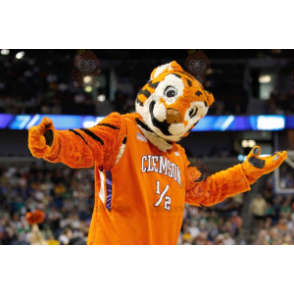 Disfraz de mascota BIGGYMONKEY™ de tigre tricolor naranja