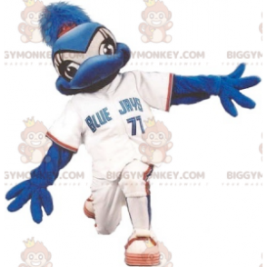 BIGGYMONKEY™ Blue Jay Bluebird-mascottekostuum in sportkleding