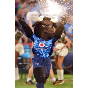 Στολή BIGGYMONKEY™ Brown Bull Buffalo Mascot με αθλητικά ρούχα