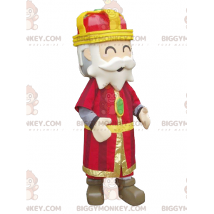 Colorful and Cheerful King BIGGYMONKEY™ Mascot Costume –