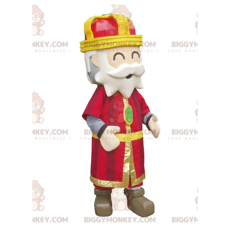 Colorful and Cheerful King BIGGYMONKEY™ Mascot Costume -