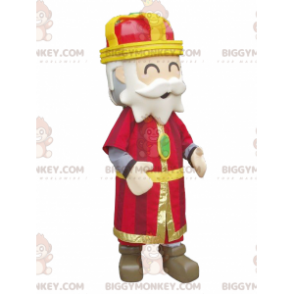 Färgglad och glad kung BIGGYMONKEY™ maskotdräkt - BiggyMonkey