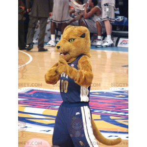 Brown Tiger BIGGYMONKEY™ Mascot Costume In Sportswear –