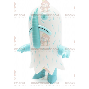 Weißes Yeti-Monstergeist-BIGGYMONKEY™-Maskottchen-Kostüm -
