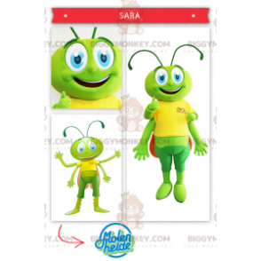 Green Grasshopper Locust BIGGYMONKEY™ Mascot Costume –