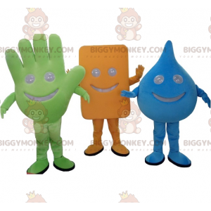 Set of 3 BIGGYMONKEY™s mascots in different shapes –