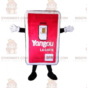 Costume de mascotte BIGGYMONKEY™ de carte SIM géante -