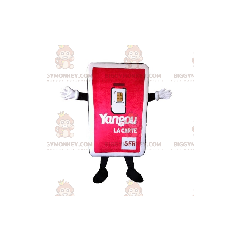 Disfraz de mascota de tarjeta SIM gigante BIGGYMONKEY™ -