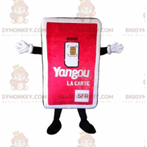 Gigantische simkaart BIGGYMONKEY™ mascottekostuum -