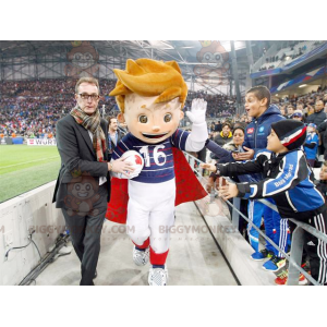 Fantasia de mascote BIGGYMONKEY™ para futebolista da Euro 2016