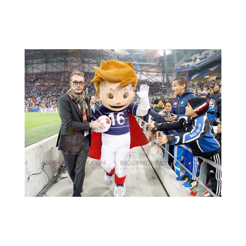 Kostium maskotki chłopca piłkarskiego BIGGYMONKEY™ na Euro 2016