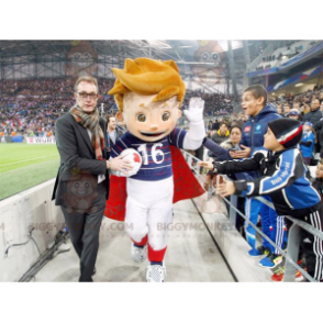 Euro 2016 Fußballjunge BIGGYMONKEY™ Maskottchenkostüm -